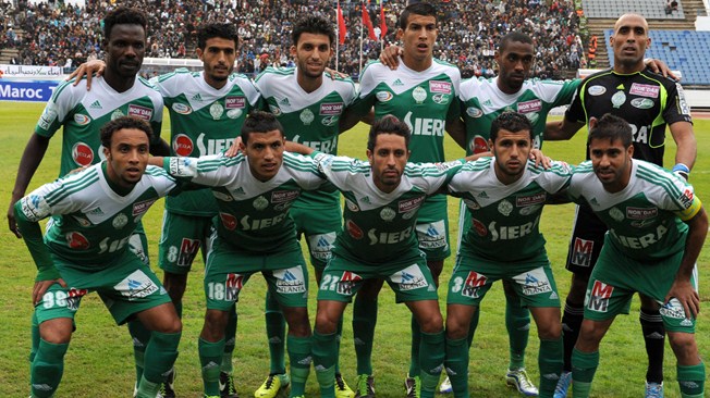 L'équipe du Raja Casablanca lors du Mondial des Clubs en décembre 2013.