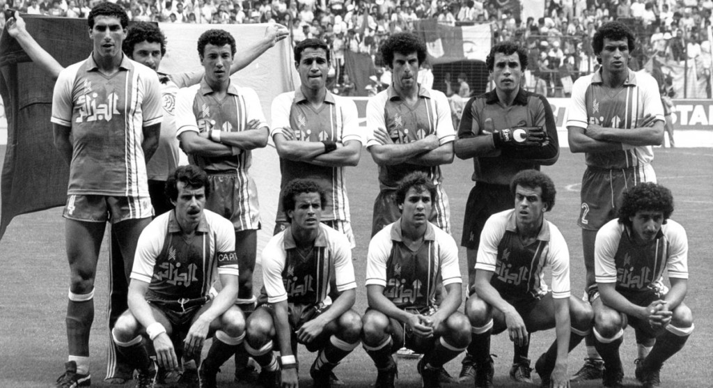 Cerbah lavec l'Algérie au Mondial 1982