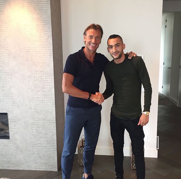 Ziyech- Renard (photo Twitter)