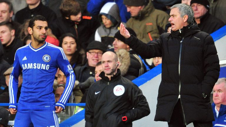 Salah sous la direction de Mourinho à Chelsea en 2014