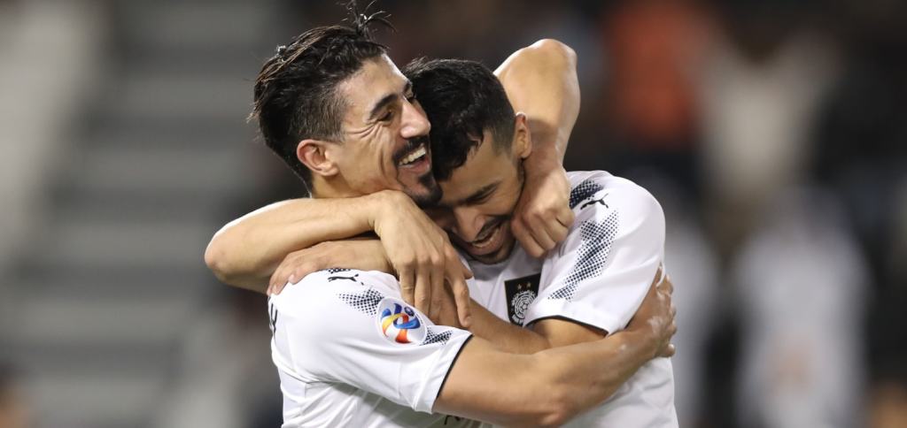 Baghdad Bounedjah buteur providentiel d'Al Sadd ( photo afc.com)