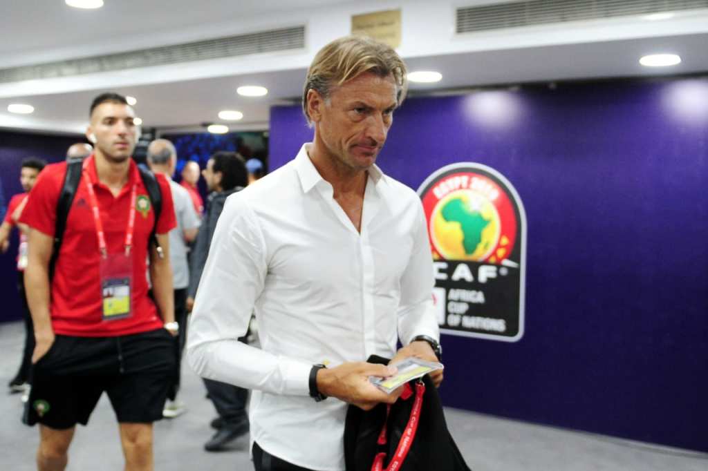 Hervé Renard toujours invaincu  avec le Maroc  face à la Côte d'Ivoire (photo cafonline.com)