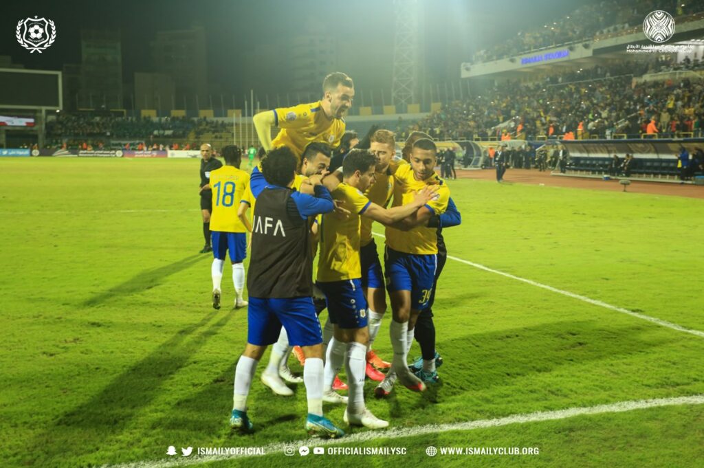 Un but sur penally a suffi à Ismaily pour s'imposer face au Raja Casablanca  (photo  page Facebook Ismaily)