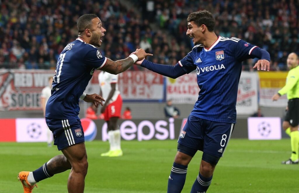 Memphis Depay-   Houssem Aouar  atout de charme de l'Olympique Lyonnais 